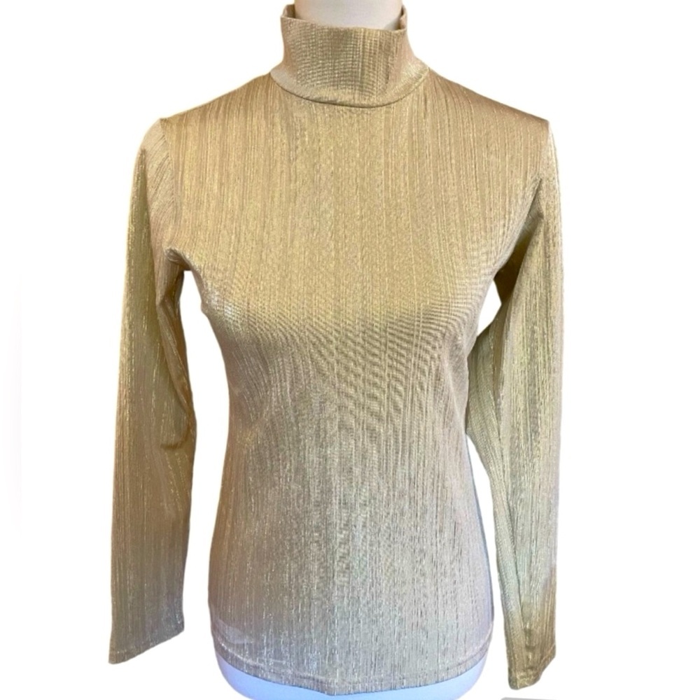 Hobby Horse Vintage Equestrian Metallic Top